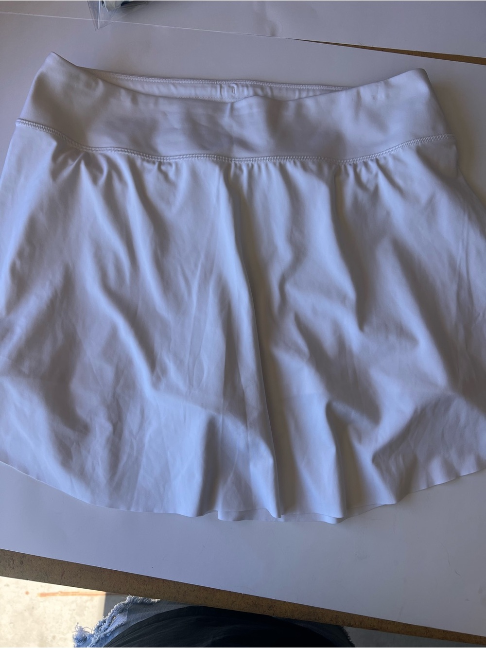 Athleta White A-Line Skirt